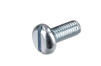 M6-1.0 X 12MM SLOT PAN M/S ZINC
